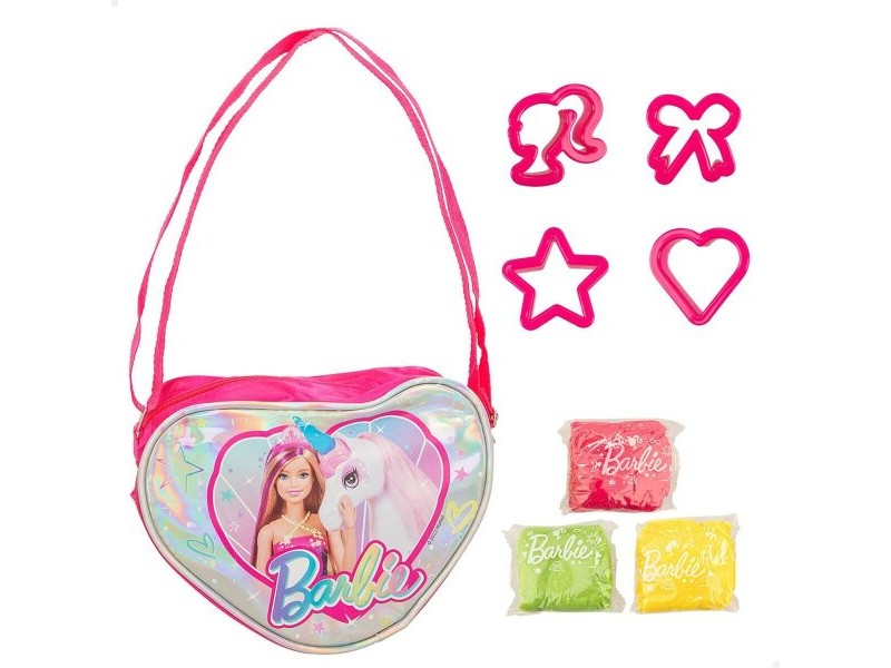 Творческа Игра за Моделиране с Глина Barbie Fashion Чанта 8 Части 300 g