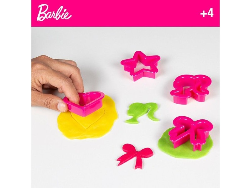 Творческа Игра за Моделиране с Глина Barbie Fashion Чанта 8 Части 300 g