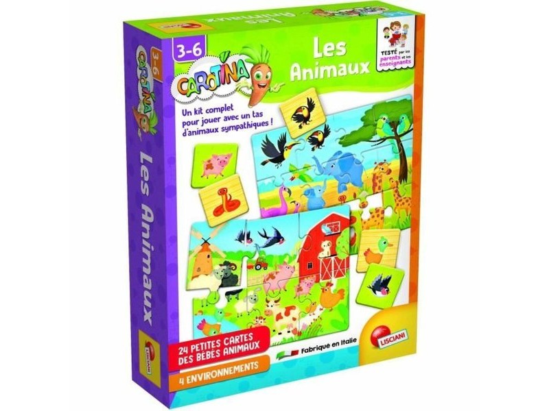 Образователна Игра Lisciani Giochi Les animaux