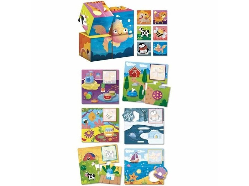 Образователна Игра Lisciani Giochi Cubes & Logic 2 in1 (FR)