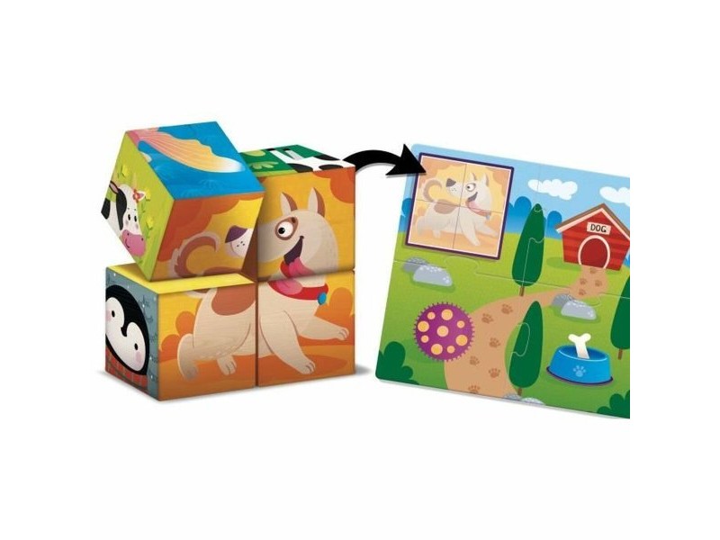 Образователна Игра Lisciani Giochi Cubes & Logic 2 in1 (FR)