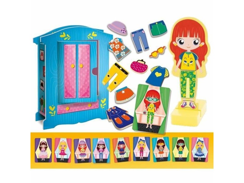 Образователна Игра Lisciani Giochi Magnetic Fashion Doll (FR)