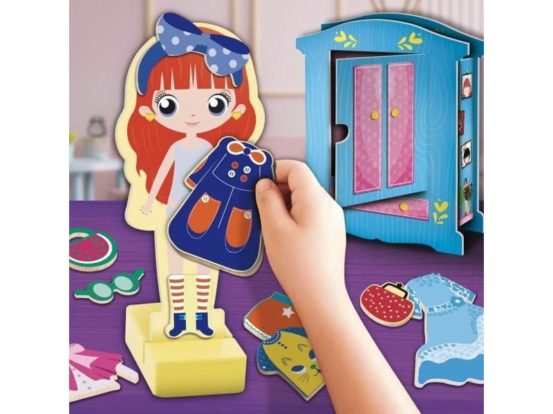 Образователна Игра Lisciani Giochi Magnetic Fashion Doll (FR)