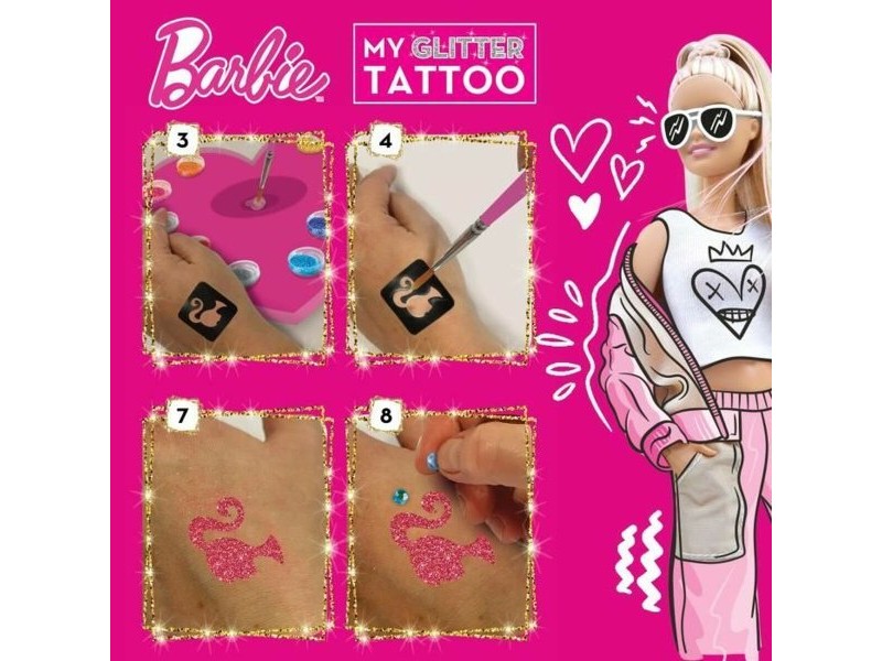 временни татуировки Lisciani Giochi My Glitter Tatoo Пурпурин 20 Части