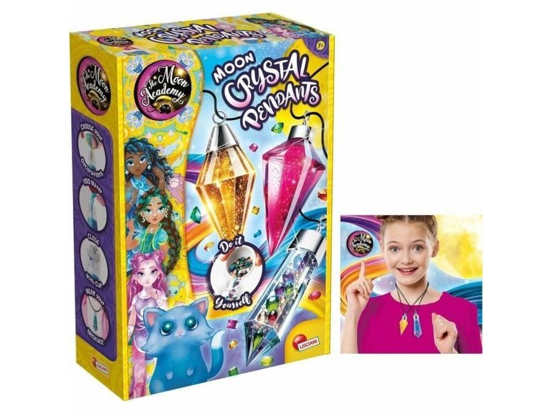 Занаятчийска игра Lisciani Giochi The Moon Academy Moon Crystal Pendants