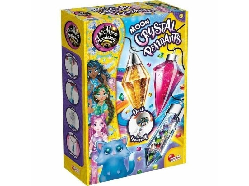 Занаятчийска игра Lisciani Giochi The Moon Academy Moon Crystal Pendants