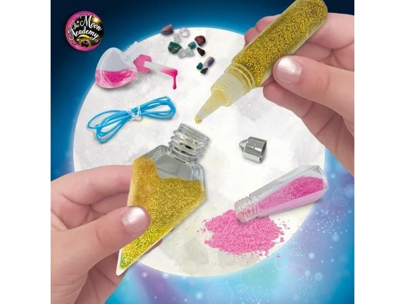 Занаятчийска игра Lisciani Giochi The Moon Academy Moon Crystal Pendants