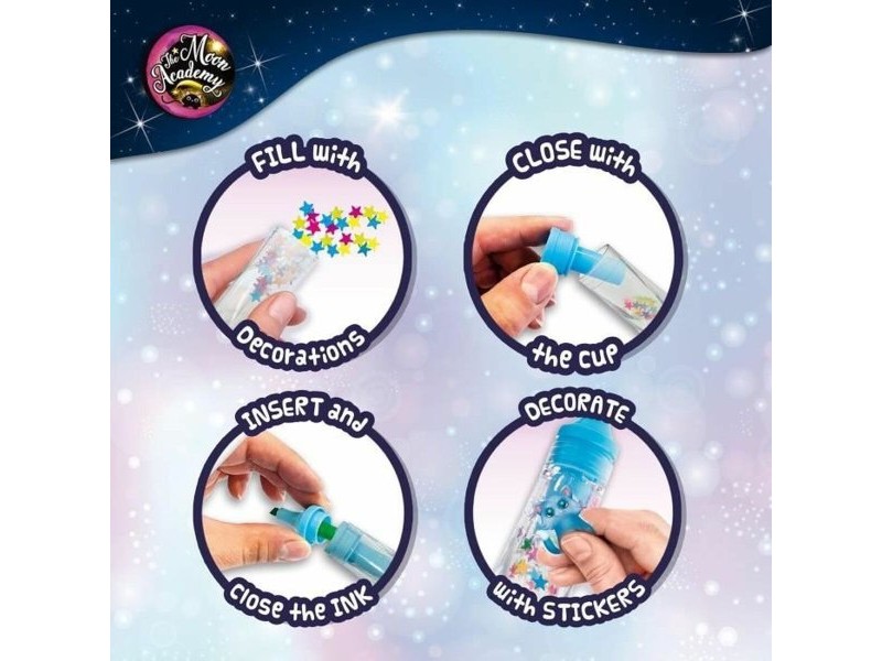Занаятчийска игра Lisciani Giochi The Moon Academy Moon Highlighters Многоцветен