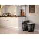 Кошче за Боклук с Педал KIS CHIC Coffee Motif Черен 50 L Кошче за Боклук с Педал KIS CHIC Coffee Motif Черен 50 L