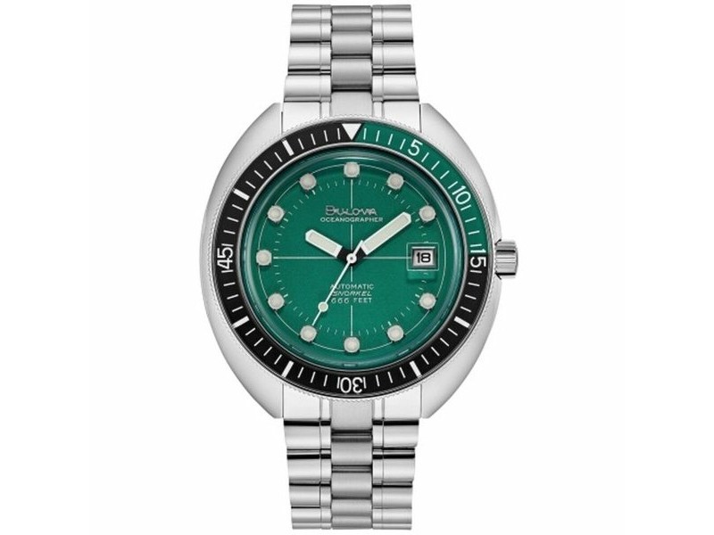 Мъжки часовник Bulova F100 TRIBUTE - STEEL Зелен Сребрист