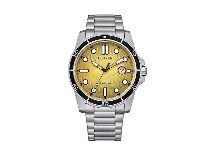 Мъжки часовник Citizen AW1816-89X Жълт Сребрист