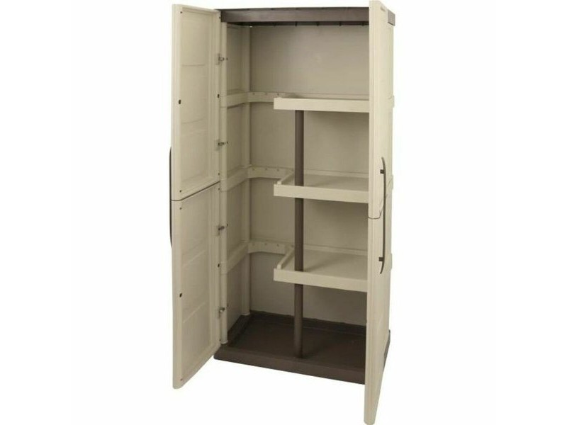 Шкаф TOOD Бежов Сив Смола 60 Kg 20 kg 70 x 39 x 165 cm