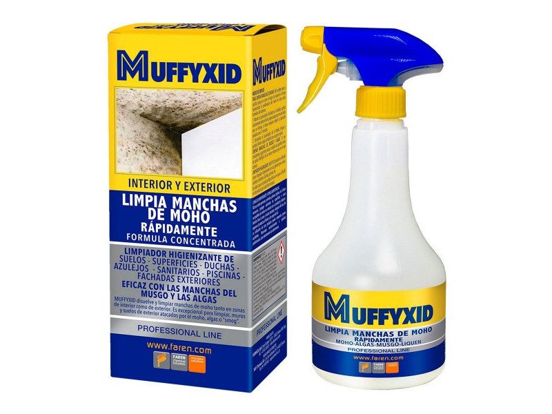 Против овлажняване Faren Muffycid 500 ml Премахване на плесен Активен Хлор