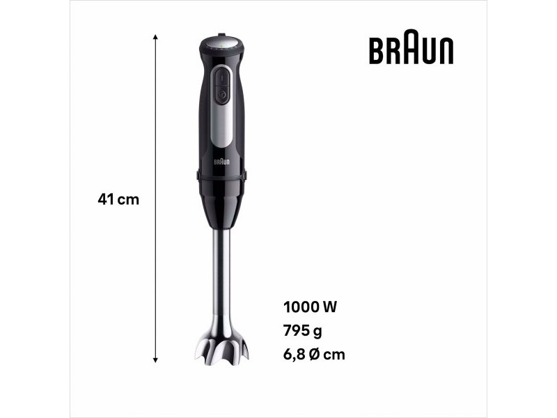Ръчен блендер Braun 0X22111502 1000 W Черен