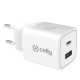 Зарядно за стена 2 в 1 Celly Бял 20 W
