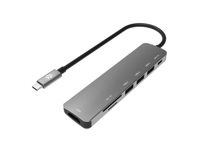 Докинг станция Celly PROHUB7IN1SV Тъмно сив