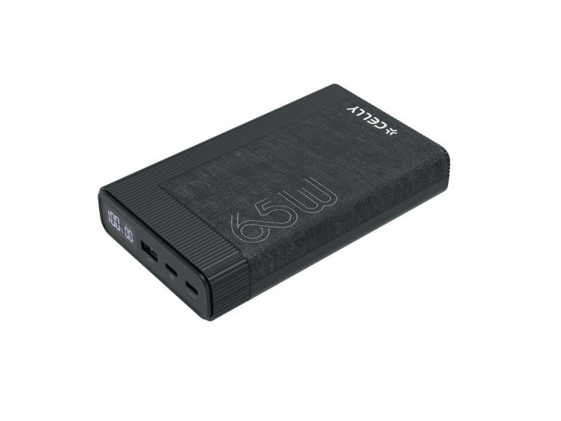 Powerbank Celly PD65W 65w EVO 20000 mAh Черен