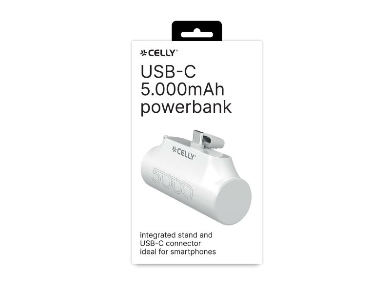 Powerbank Celly PBC5000WH Черен 5000 mAh