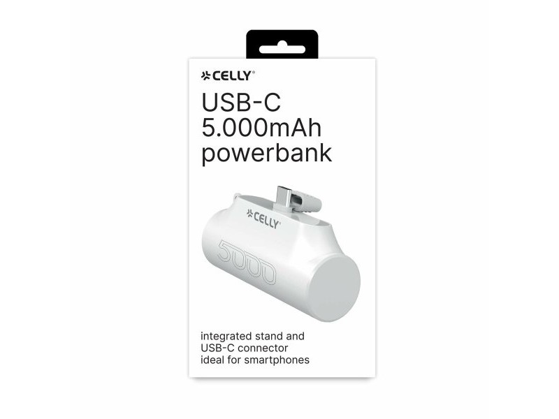 Powerbank Celly PBC5000WH Черен 5000 mAh