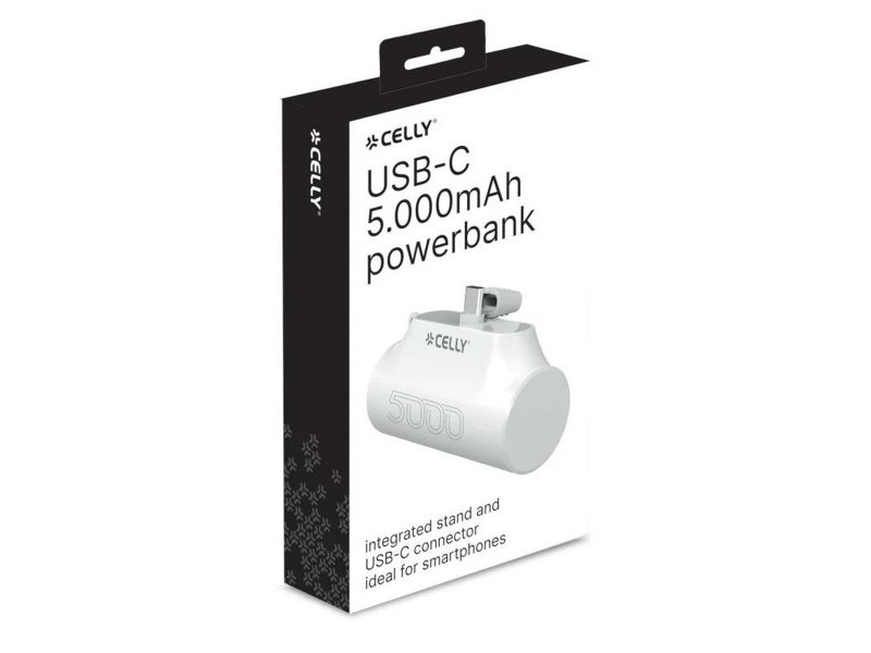 Powerbank Celly PBC5000WH Черен 5000 mAh