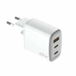 Зарядно за стена Celly UPTC1USB2USBC65 Бял