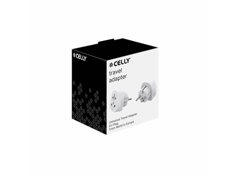 Зарядно за стена Celly TRAVELADAPTER Бял