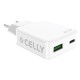 Зарядно за стена Celly SLIMTC1C1A45WWH Бял 45 W
