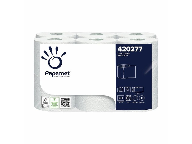 Тоалетна Хартия Papernet 420277 (12 броя)