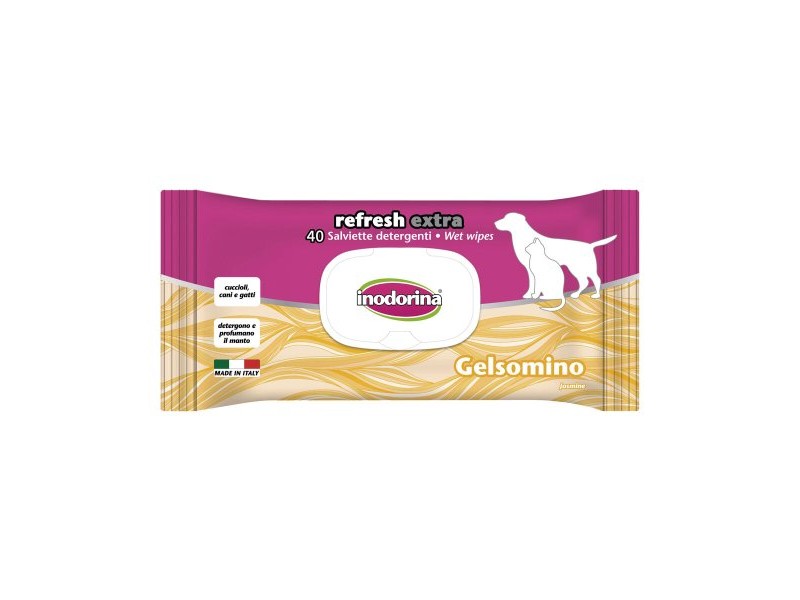 Мокри Кърпички за Домашни Любимци Inodorina REFRESH EXTRA Жасмин
