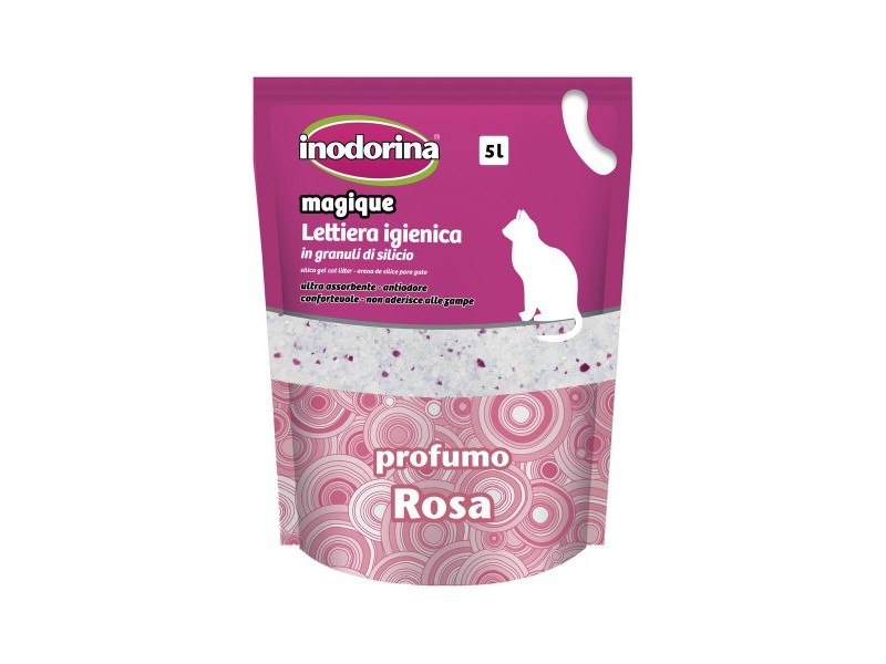 Пясък за котки Inodorina MAGIQUE ROSE рози 5 L