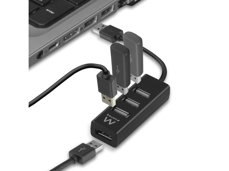USB извод Ewent EW1123 Черен