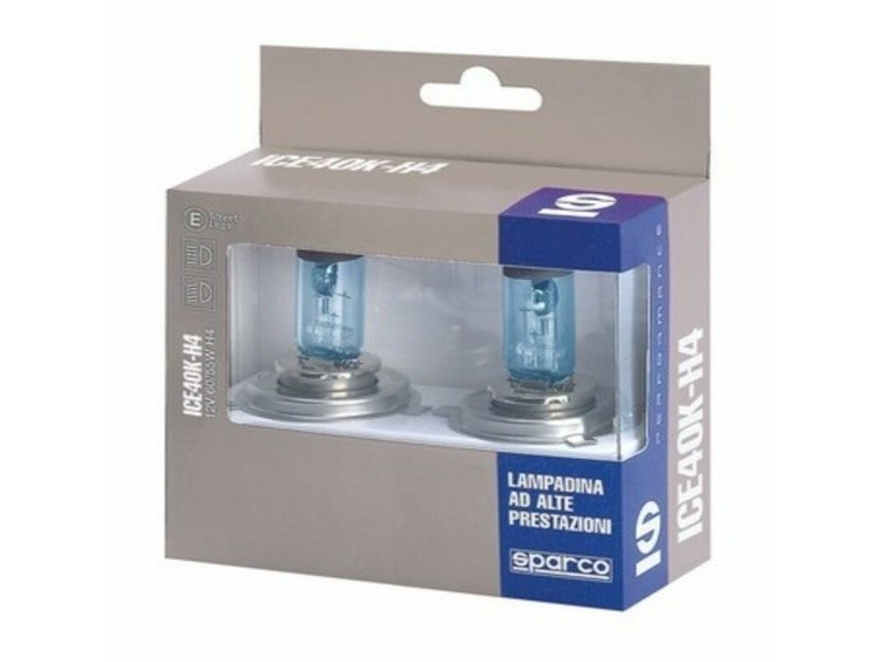 Крушка за Кола Sparco ICE40K H4 12V 55W Blanco Azulado Efecto Xenon