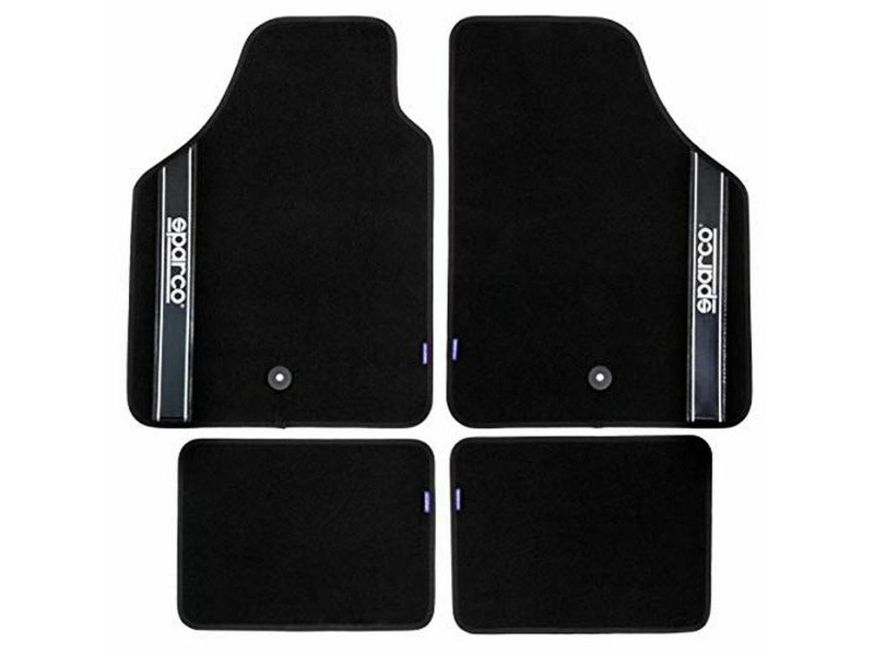 Комплект Постелки за Кола Sparco Strada 2012 B Универсален Черен (4 pcs)