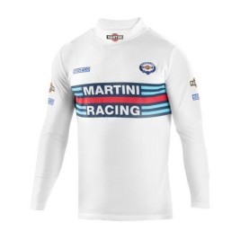 Мъжка тениска с дълъг ръкав Sparco Martini Racing Бял S