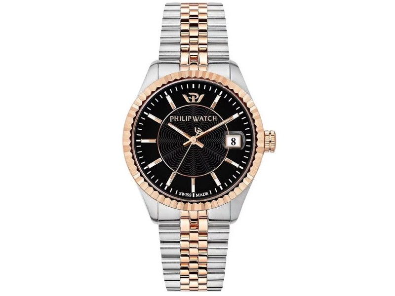 Мъжки часовник Philip Watch R8253597085 Черен Сребрист