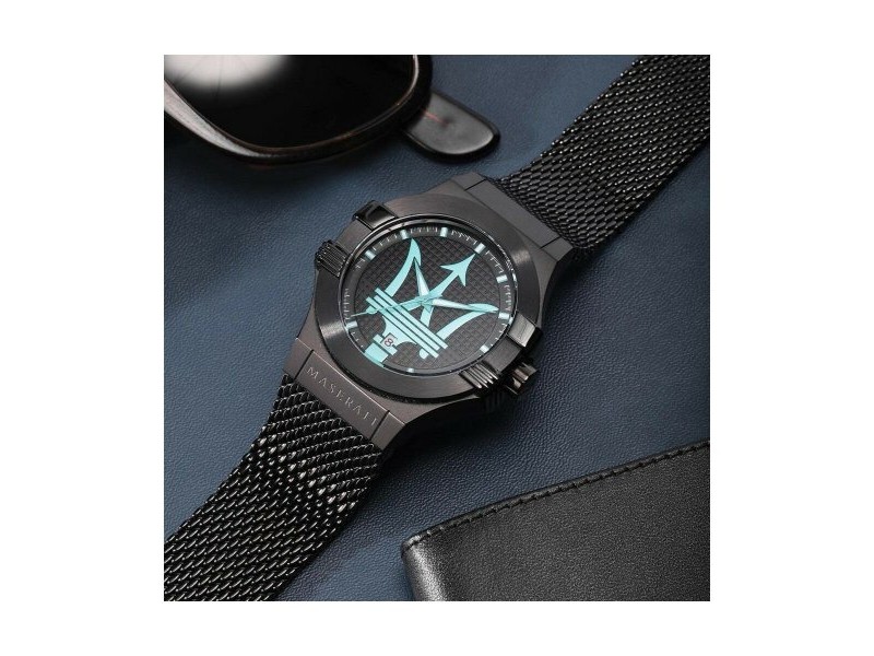 Мъжки часовник Maserati AQUA EDITION Черен (Ø 44 mm)