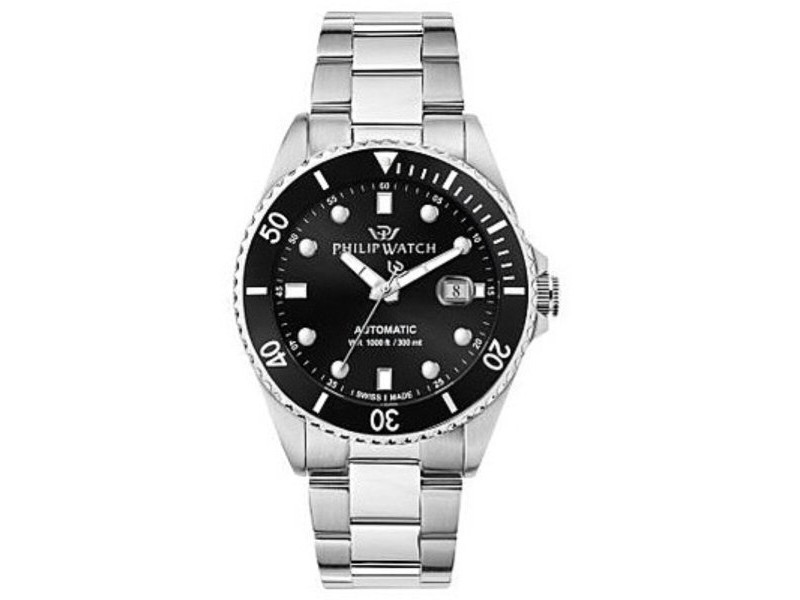 Мъжки часовник Philip Watch R8223216009 Черен Сребрист