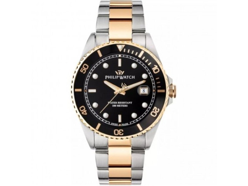 Мъжки часовник Philip Watch R8253597081 Черен Сребрист