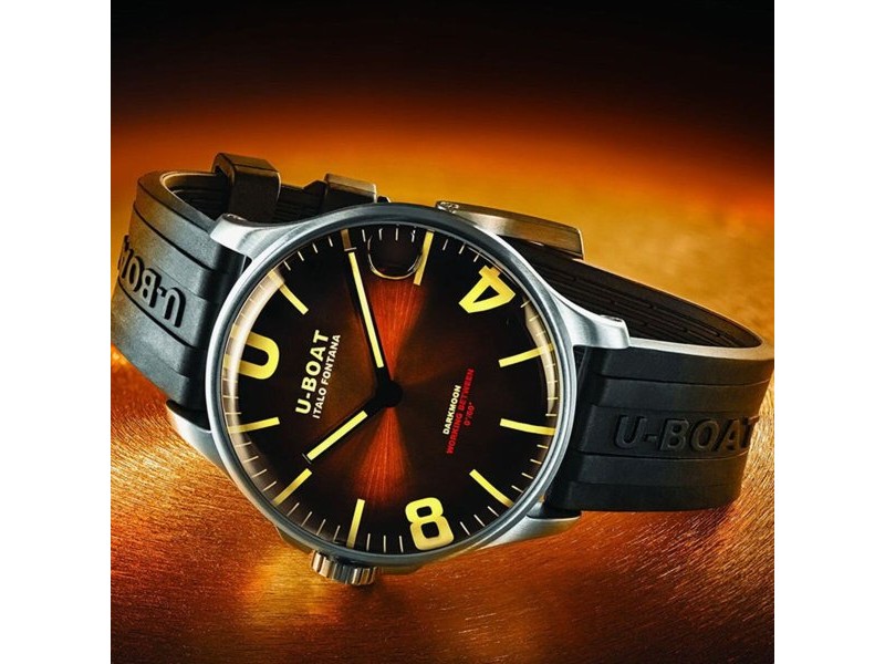 Мъжки часовник U-Boat 8703/B Кафяв Черен