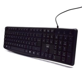 Клавиатура Ewent EW3001 Черен Испанска Qwerty