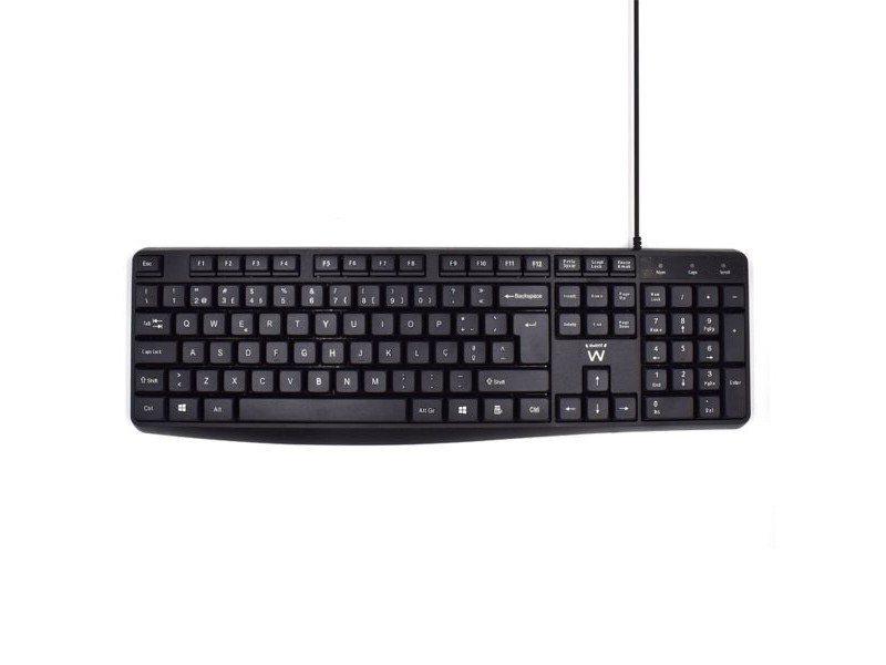 Клавиатура Ewent EW3002 Черен Испанска Qwerty