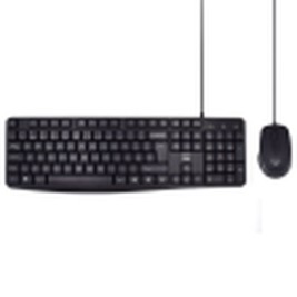 Клавиатура Ewent EW3007 Черен Испанска Qwerty