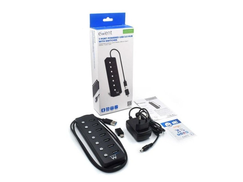 USB извод Ewent EW1147 Черен