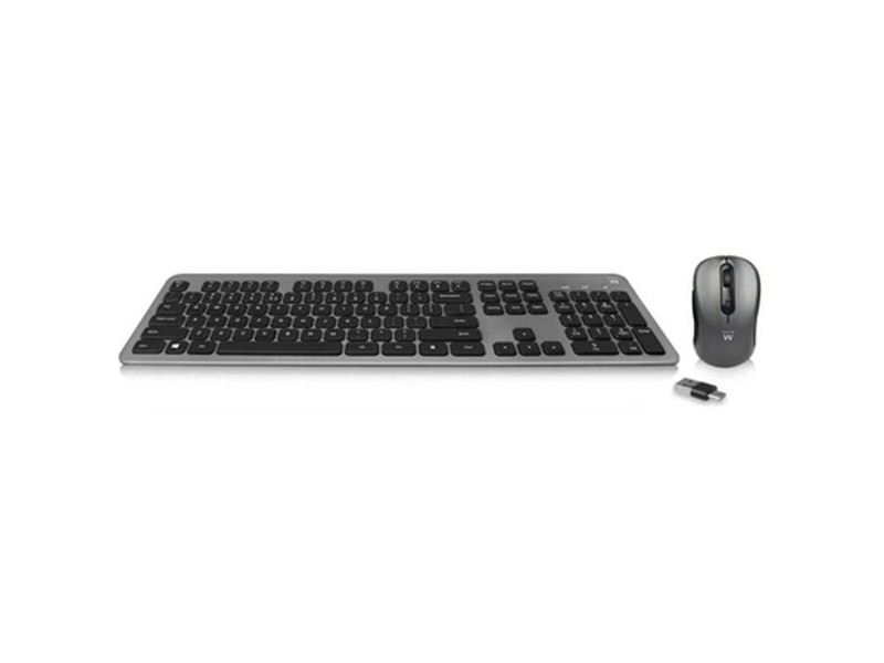 Клавиатура Ewent EW3272 Черен Испанска Qwerty QWERTY