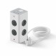Schuko 8 начина многофункционален адаптер за контакт Ewent EW3864 Бял 3680 W (2 m)