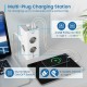 Schuko 8 начина многофункционален адаптер за контакт Ewent EW3864 Бял 3680 W (2 m)