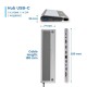 USB извод Ewent EW1150 Сив