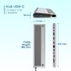 USB извод Ewent EW1150 Сив