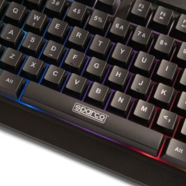 Клавиатура за игри Sparco SPMEMKEYBOARD Испанска Qwerty