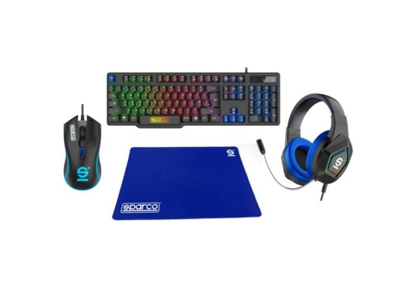 Опаковка на игра Sparco SPGAMEKITESP Испанска Qwerty